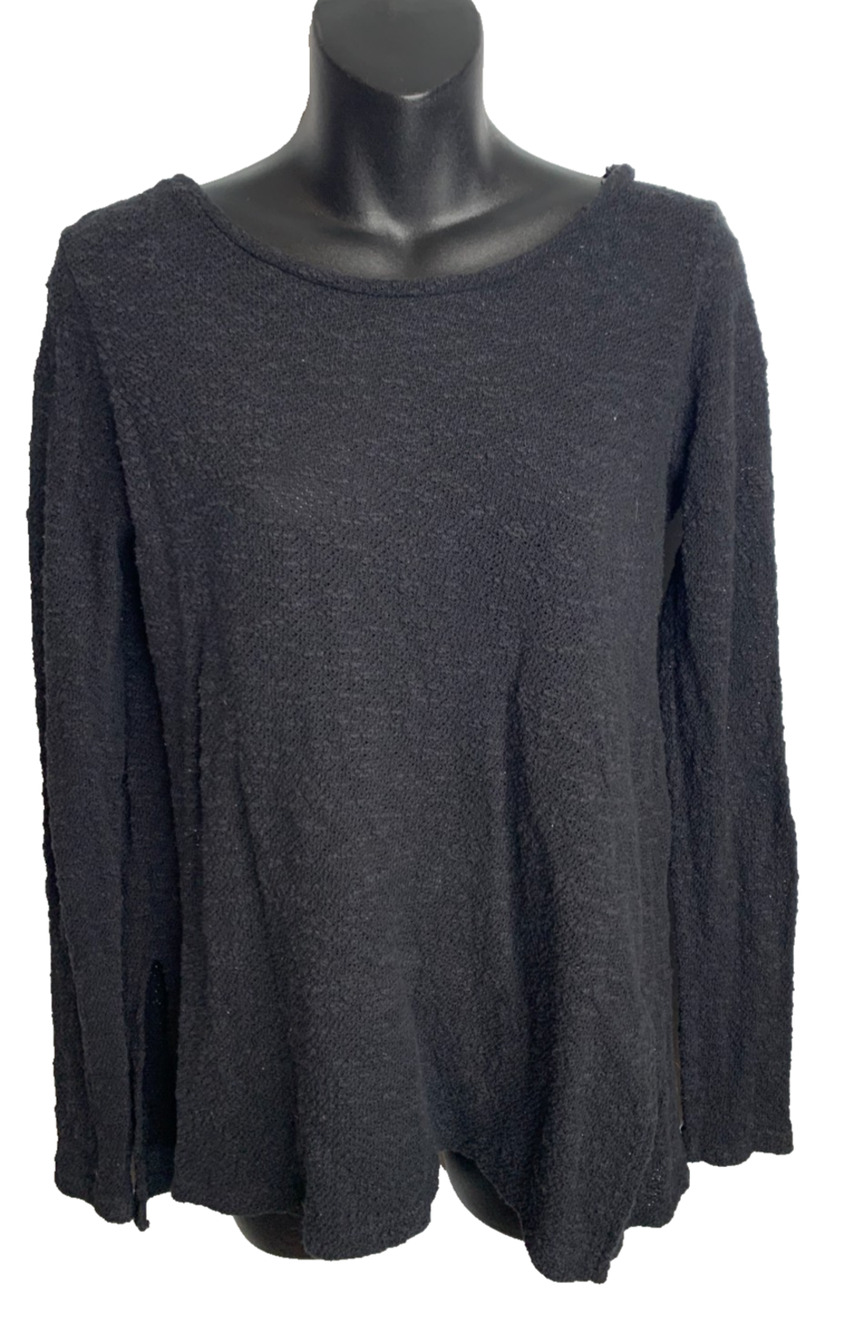 American Eagle Outfitters Black Lace Back Lightweight Sweater Women's Small